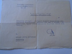 Ka339.9 Ganz-Mávag labor guard service ticket 1962 Budapest Czech Squadron. Solomon attila