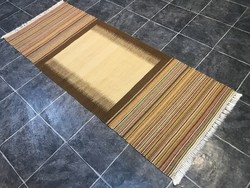 KILIM (KELIM) - Kézi szövésű vékony gyapjú szőnyeg - Tisztítva, 79 x 210 cm