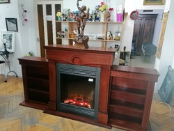 Sight fireplace with 2 kw heating.