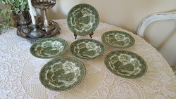 Beautiful English grindley faience deep plate 6 pcs.