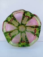 Bohemia, art glass ashtray 20 cm