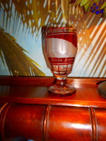 Biedermeier metszett-csiszolt üveg pohár