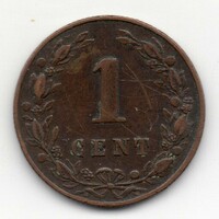 Hollandia 1 holland cent, 1880