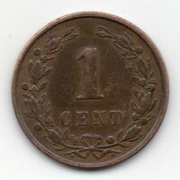 Hollandia 1 holland cent, 1898