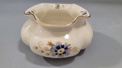 Zsolnay Búzavirágos, kézzel festett porcelán váza, kaspó