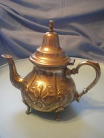 U8 antique Asian rare large silver plated coffee/tea internal filter 750 gr pourer marked below