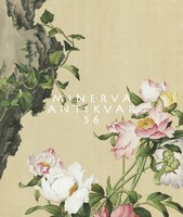 Lang Shining 18. sz. kínai selyem festmény reprint nyomat bazsarózsa pünkösdi rózsa rózsaszín virág