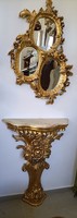 Gilded bracket and mirror