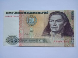 Unc 500 Intis Peru  1987 !!