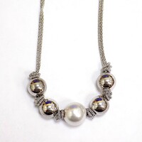 Gyöngyös ezüst nyaklánc (ZAL-Ag101720)