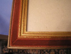 Velvet framed picture or mirror holder for 27 x 21 mirror - also for photo, needlework, holy picture frame