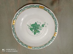 Herend cake plate with a beautiful green appony pattern.