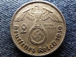 Németország Horogkeresztes .625 ezüst 2 birodalmi márka 1939 A (id60568)