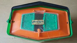 Retro plastic fishing box / bait box from the 1970s