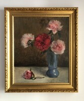 Ferenc Szikszay (1870-1908) 68x59 cm Original Oil Painting