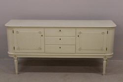 White chest of drawers, sideboard with three drawers
