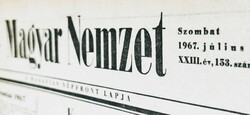 June 20, 1967 / Hungarian nation / original birthday newspaper :-) no .: 18584