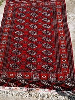 Türkmén, antik gyönyörű szőnyeg , új szerű , 102 x 150 cm