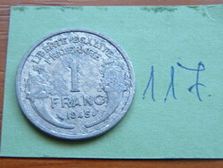 FRANCIA 1 FRANK 1945 ALU.  117.