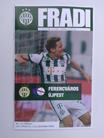 Ferencváros fradi - Újpest inaugural match booklet 2022 04 24 football