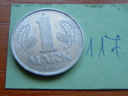 NÉMET NDK 1 MARK MÁRKA 1975 A, ALU.  117.