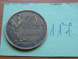 FRANCIA  20 FRANCS FRANK 1950 KAKAS  117.