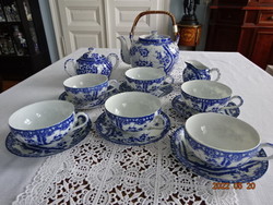 Japanese porcelain tea set for 6 people, 15 pieces. He has!