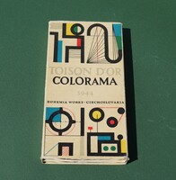 Régi 1960-as évek csehszlovák színes ceruza készlet Colorama Toison D'or ritka doboz gyűjtői darab