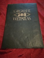 Grosser Jro Weltatlas 1958-  Nagy világatlasz német nyelvű