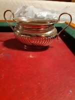 Luxurious antique silver-plated sugar bowl