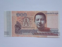 Unc 100 Riels Kambodzsa 2014  !! ( 4 )