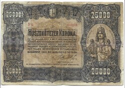 25000 korona 1922 1.