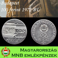 Budapest ezüst 100 forint 1972