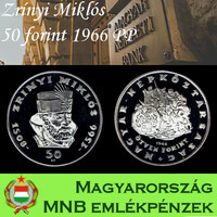 Zrínyi ezüst PP 50 forint 1966