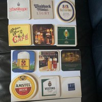 36 beer mats from all over the world