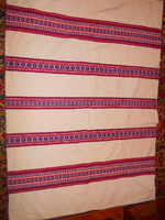 -Antique large strong thick woven tablecloth 177 cm x 123 cm