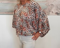 Animal print women's top, blouse
