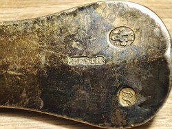 Antik Pesth 5 db ezüst leveses kanál szett. 13 latos, 1868