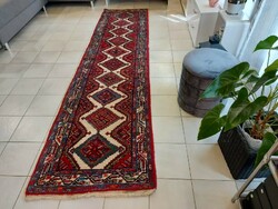 Iranian hamadan 73x290 hand-knotted wool persian running mat bfz_137