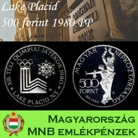 Lake Placid ezüst 500 forint PP 1980