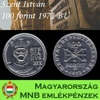 Szent István ezüst 100 forint 1972