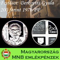 Festő sor: Derkovits ezüst 200 forint 1976 PP