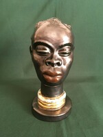 Very rare exhausted margarite black girl with ceramic bust 21 cm