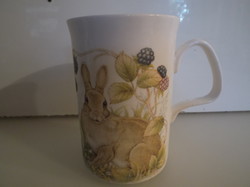 Porcelain - woodland - English - 2.5 dl - round pattern - mug - flawless