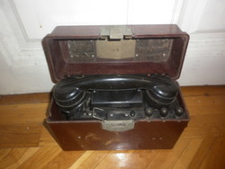 régi szovjet katonai tábori telefon