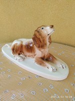 Porcelán fekvő kutya eladó!  Nagy méretű szobor