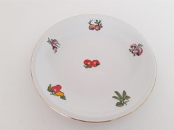 Retro Alföldi porcelán kis tányér zöldségmintás 1 db