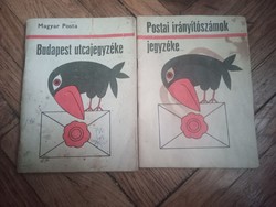 Postai irányítószámok jegyzéke és Budapest utcajegyzeke 1972