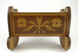 1I987 beautiful inlaid cradle baby furniture