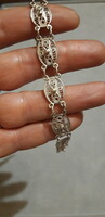 Old Hungarian silver filigree bracelet